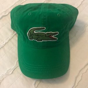 Lacoste hat with large crocodile logo